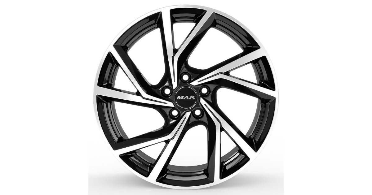 Jante Alu MAK KASSEL BLACK MIRROR 7x17 5x100 ET46 , Alésage 57.1