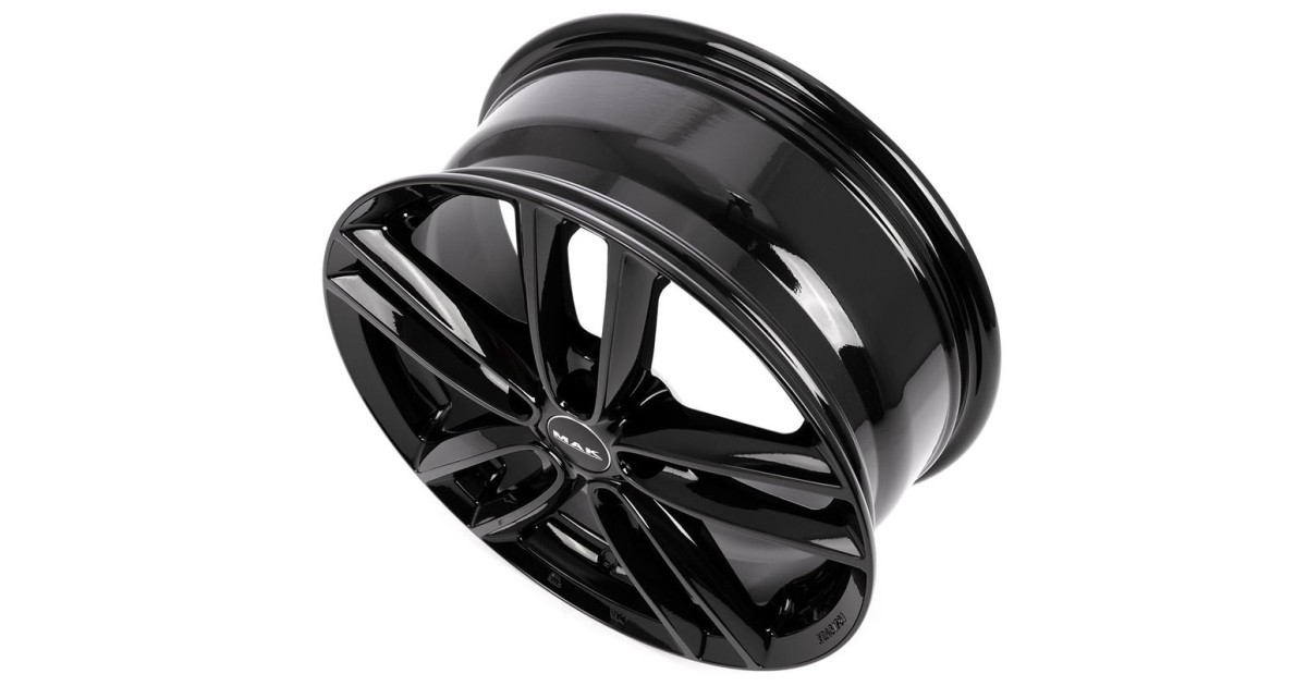 Jante Alu MAK OXFORD GLOSS BLACK 7x17 5x112 ET54 , Alésage 66.6