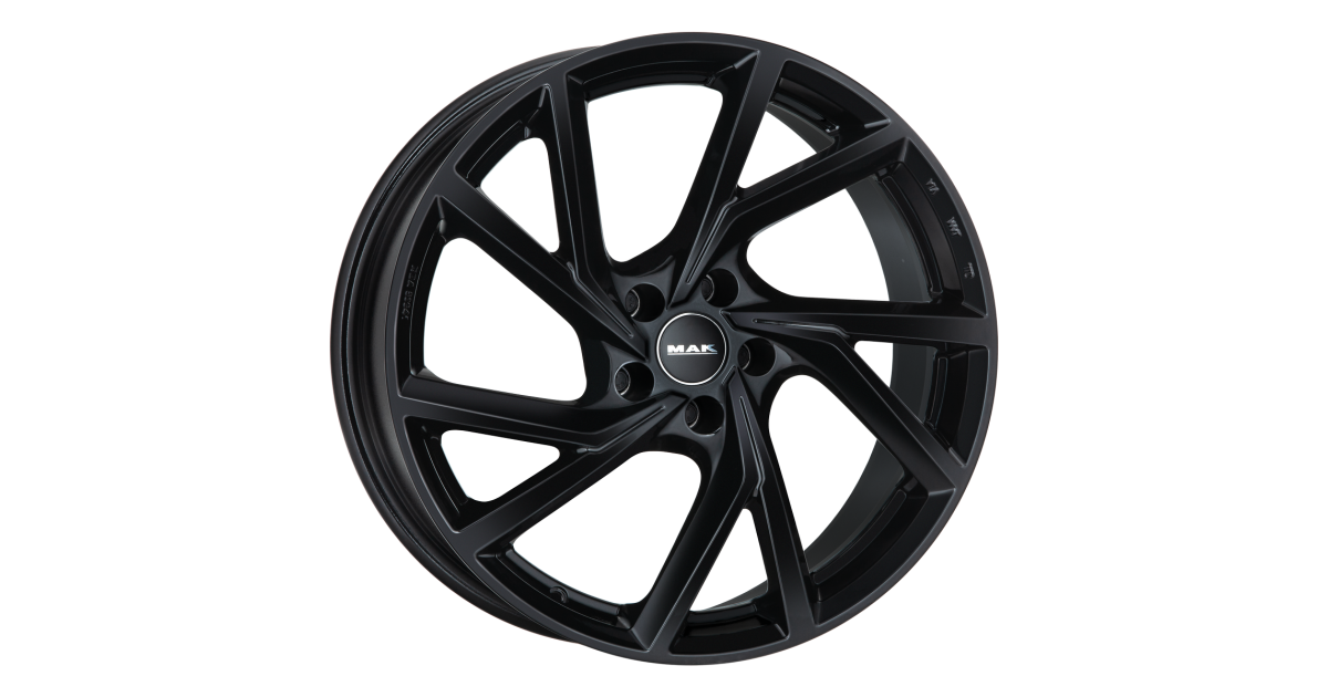 Jante Alu MAK KASSEL GLOSS BLACK 7,5x18 5x112 ET50 , Alésage 57.1