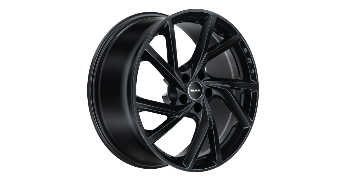 Jante Alu MAK KASSEL GLOSS BLACK 7,5x18 5x112 ET50 , Alésage 57.1