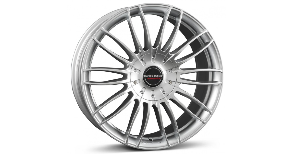 Jante Alu BORBET CW3 sterling silver 9x21 5x108 ET40 , Alésage 63.4