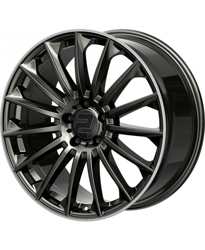 Jante ALU, Wheelworld - 2DRV WH39/ DGM+ Dark gunmetal lackiert (Rebord poli) 9.5X22 5/ 112 ET32, Alésage 66.6