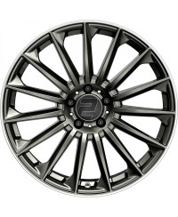Jante ALU, Wheelworld - 2DRV WH39/ DGM+ Dark gunmetal lackiert (Rebord poli) 9.5X22 5/ 112 ET32, Alésage 66.6