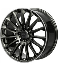 Jante ALU, Wheelworld - 2DRV WH39/ DGM+ Dark gunmetal lackiert (Rebord poli) 9.5X22 5/ 112 ET58, Alésage 66.6