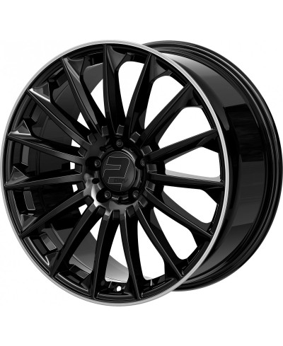 Jante ALU, Wheelworld - 2DRV WH39 SW+ Noir brillant laqué / Bord poli 9.5X22 5/ 112 ET32, Alésage 66.6