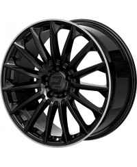 Jante ALU, Wheelworld - 2DRV WH39 SW+ Noir brillant laqué / Bord poli 9.5X22 5/ 112 ET32, Alésage 66.6