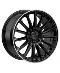 Jante ALU, Wheelworld - 2DRV WH39 SW+ Noir brillant laqué / Bord poli 9.5X22 5/ 112 ET32, Alésage 66.6