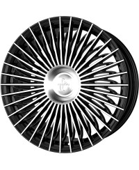 Jante ALU, Keskin Tuning KT X1 BLACK FRONT POLISH 9.5x21 5/ 112 ET50, Alésage 66.6