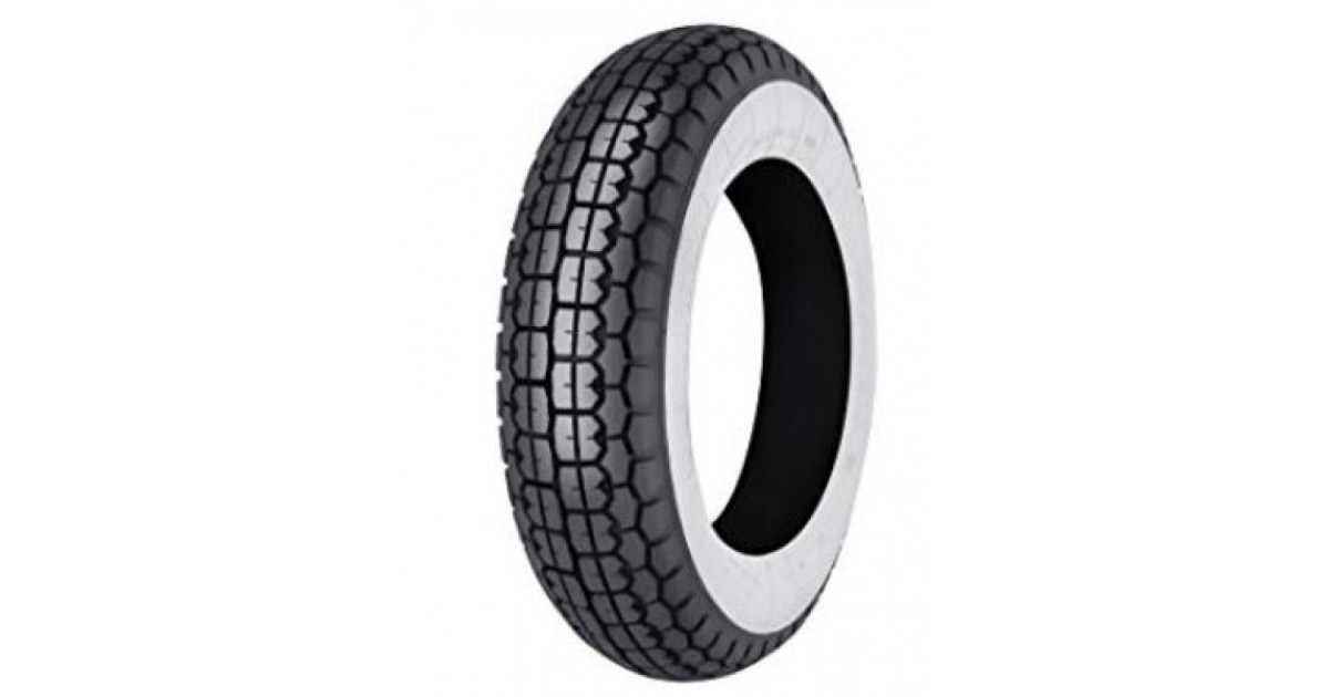 MITAS B13 WW 3.50 -8 46J  TT BANDE BLANCHE