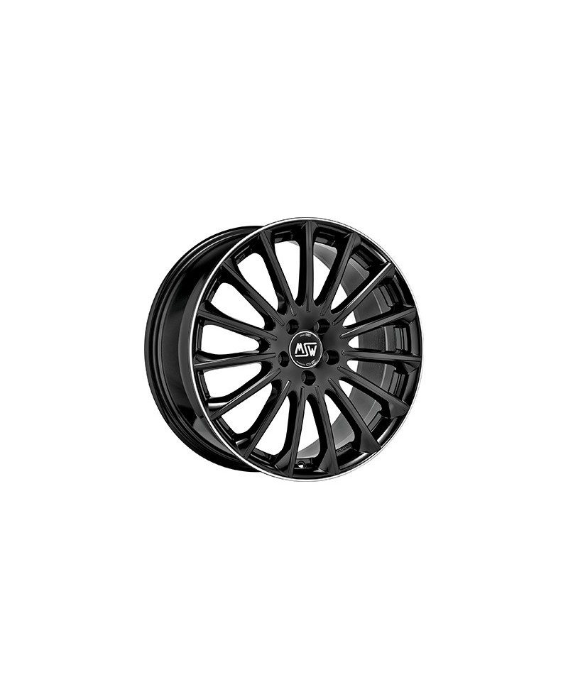 Jante ALU, MSW 30/GBDL/ET25 GLOSS BLACK DIAM.LIP, 9.50X19 5/112 ET25, Alésage 73.10