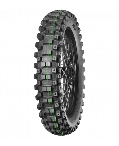 MITAS TERRA FORCE-EX MH SUPER SOFT Rear 110/ 100 -18 64M  TT (2 bandes verte)