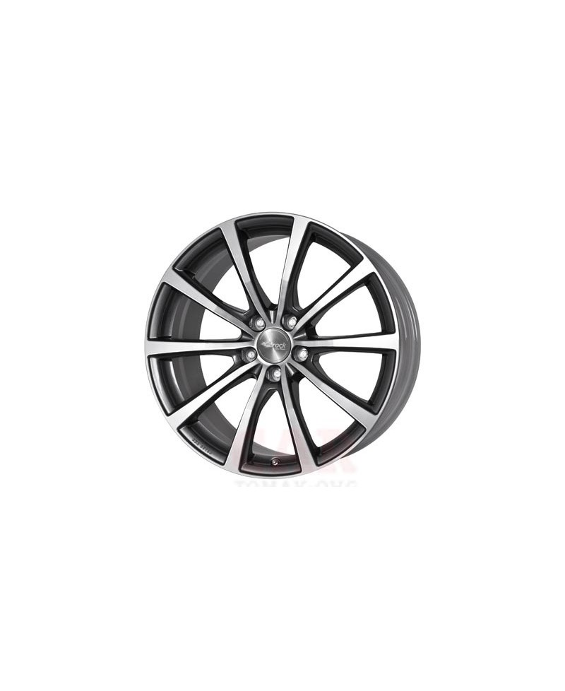 Jante ALU, Brock B32/HGVP/ET51 himalaya-grey front-poliert, 9X21 5/130 ET51, Alésage 71.60