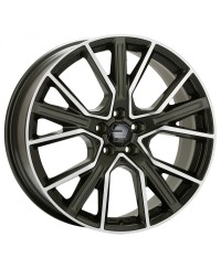 Jante ALU, Wheelworld - 2DRV WH34 DGMP+ Dark Gunmetal (Anthracite foncé Face polie), 9X21 5/112 ET38, Alésage 66.6