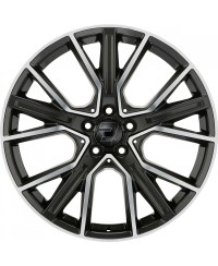 Jante ALU, Wheelworld - 2DRV WH34 DGMP+ Dark Gunmetal (Anthracite foncé Face polie), 9X21 5/112 ET38, Alésage 66.6