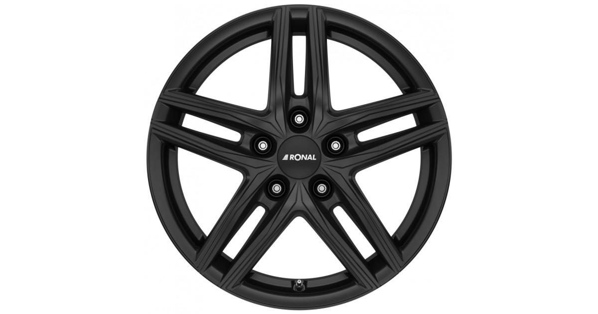 Jante Alu Ronal - R65 jetblack-matt 6,5x17 5x112 ET51  , Alésage 76.0