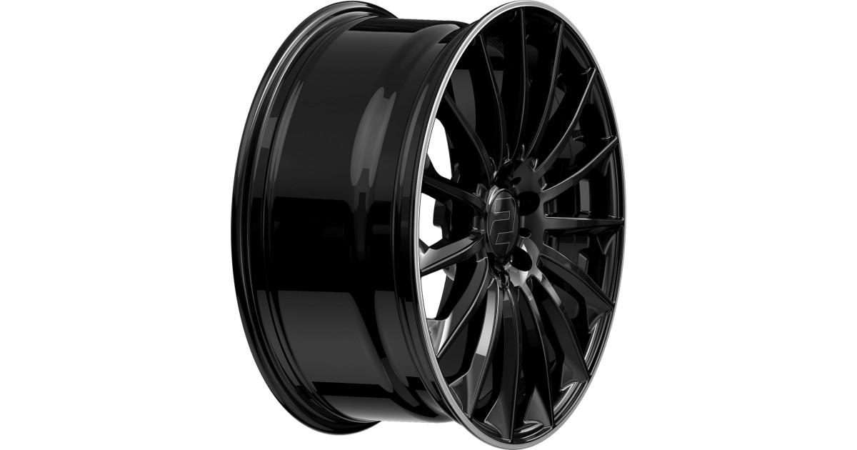 Jante ALU, Wheelworld - 2DRV WH39  Noir brillant laqué / Bord poli 9.5X22 5/ 112 ET42, Alésage 66.6