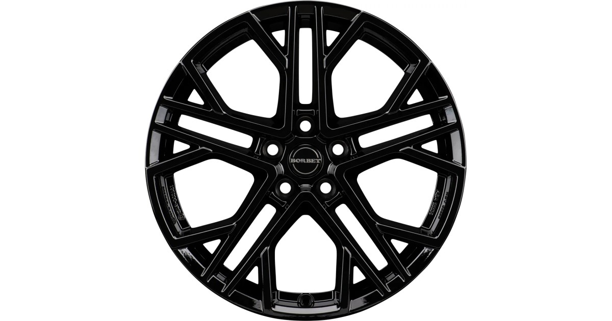 Jante Alu Borbet - XV black glossy  8,5x19 5x112 ET45 , Alésage 72.6