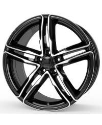 Jante Alu Wheelworld - 2DRV WH11/ SP+ Noir , Face polie  7,5x17 5x112 ET37 , Alésage 66.6