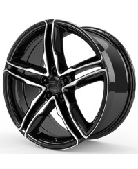 Jante Alu Wheelworld - 2DRV WH11/ SP+ Noir , Face polie  7,5x17 5x112 ET37 , Alésage 66.6