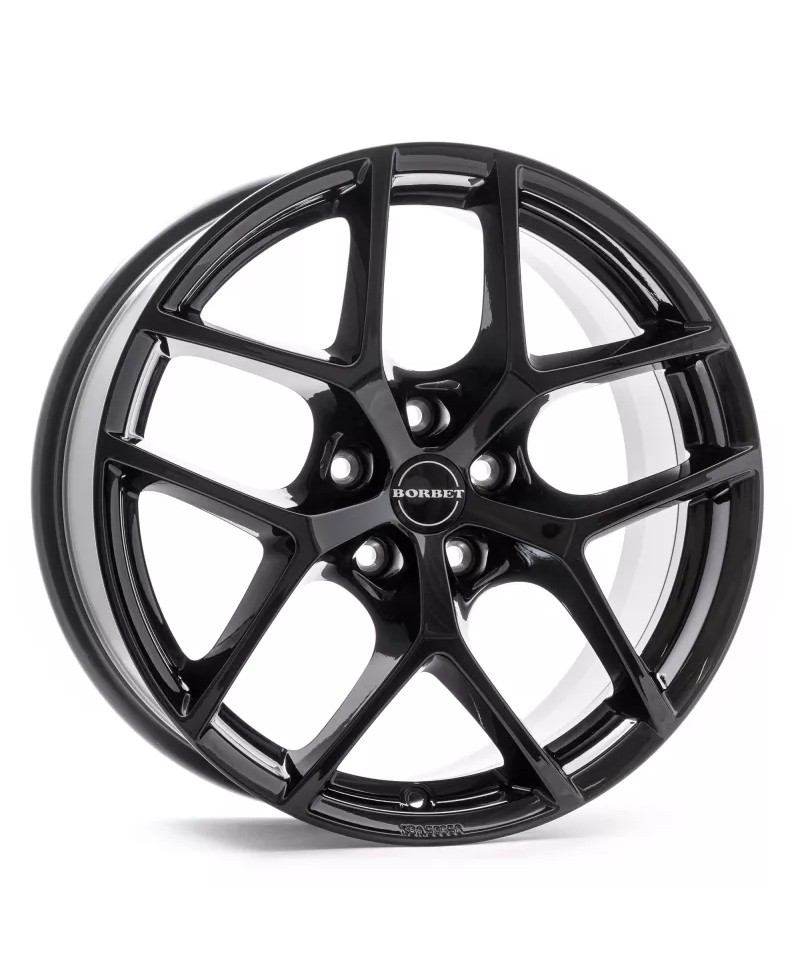 Jante Alu BORBET Y Black glossy 8,5x20 5x114.3 ET41 , Alésage 72.6