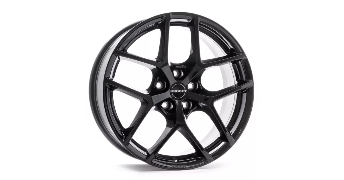 Jante Alu BORBET Y Black glossy 8,5x20 5x114.3 ET41 , Alésage 72.6