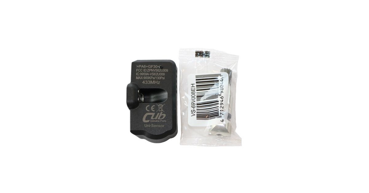 Capteur de roue, TPMS, CUB, TY-VS-62U032S, UNISENSOR CLAMP