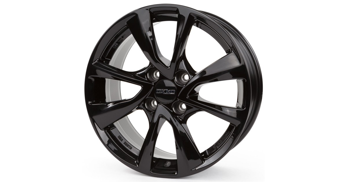 Jante Alu OXXO Oberon 4 Black (OX07)  6,5x16 4x108 ET28 , Alésage 65.10