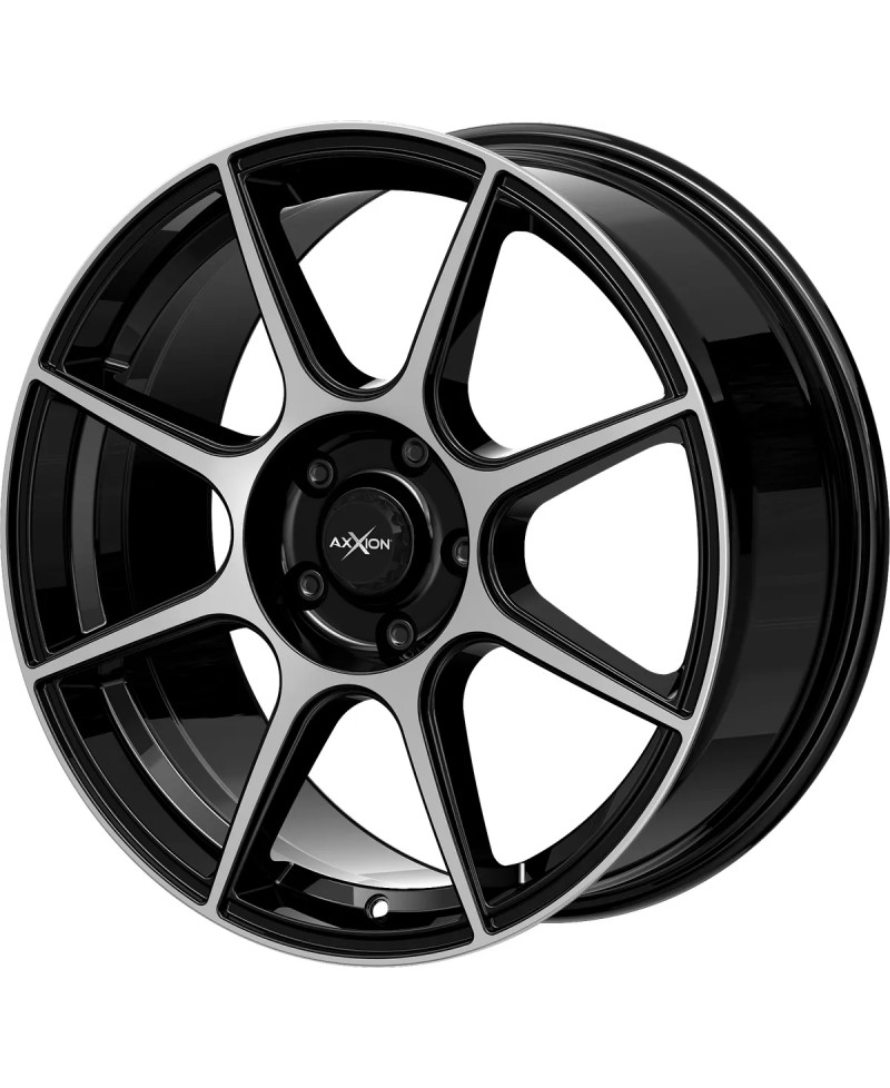 Jante ALU, Axxion  X2/ SP+  Noir, Face polie, 7.5X18 5/ 112 ET40, Alésage 72.6