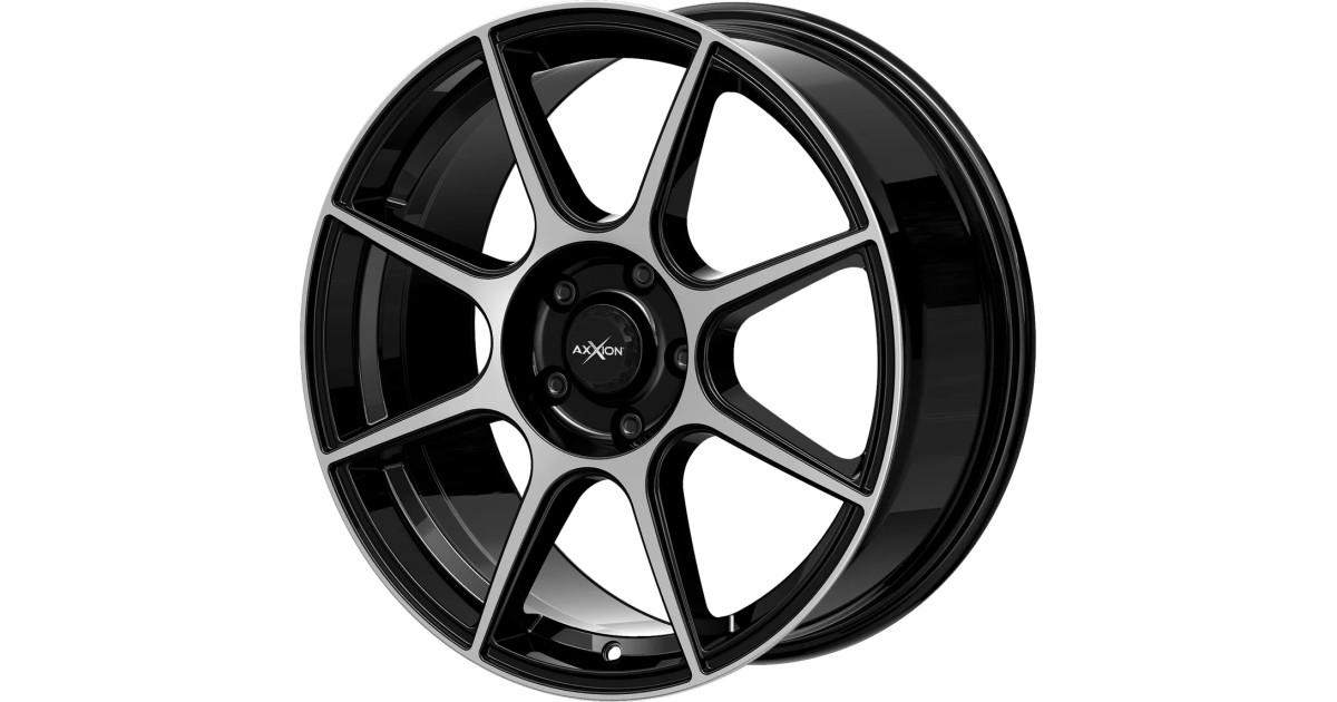 Jante ALU, Axxion  X2/ SP+  Noir, Face polie, 7.5X18 5/ 112 ET40, Alésage 72.6