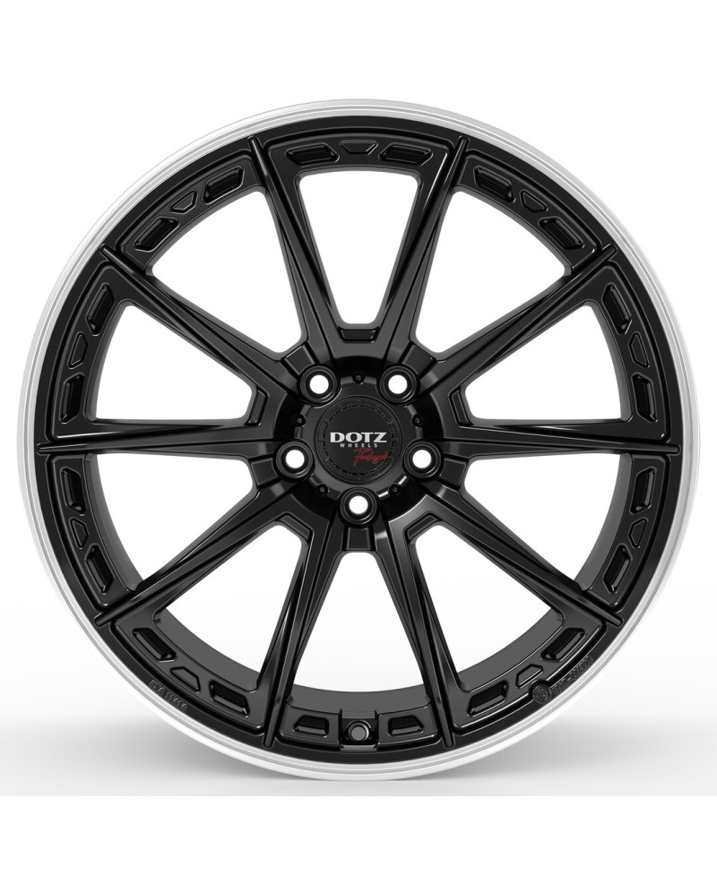 Jante ALU, Dotz Sonoma Black matt/ Polished lip 9.5X20 5/ 112 ET47, Alésage 57.1