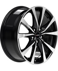 Jante Alu Autec Brixen , Black Polished 7,5x18 5x114.3 ET50 , Alésage 67.10