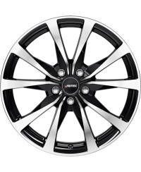 Jante Alu Autec Brixen , Black Polished 7,5x18 5x114.3 ET50 , Alésage 67.10