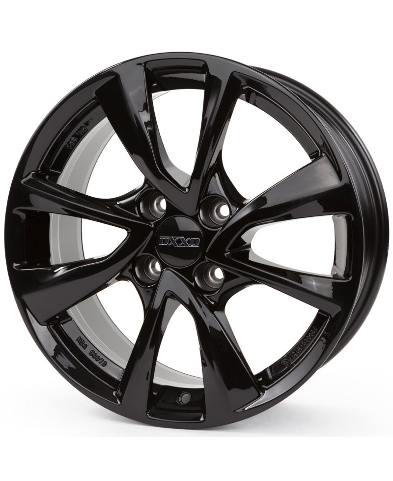 Jante Alu  OXXO Oberon 4 Black (OX07) 6,5x16 4x100 ET45, Alésage 60.1