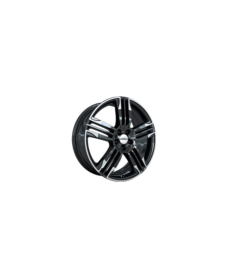 Jante ALU, Ronal R58/SWHP/ET45 SCHWARZ-HORNKOPIERT, 10X22 5/120 ET45, Alésage 72.6