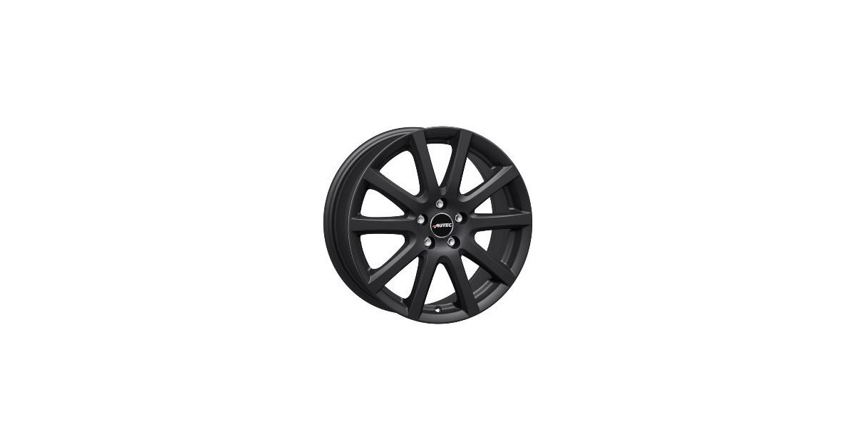 Jante ALU, Autec S/SM/ET47,5 Schwarz matt, 6.50X16 4/108 ET47.5, Alésage 63.4