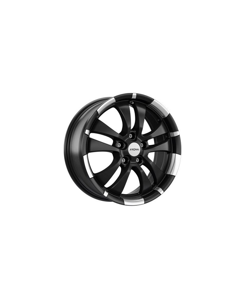 Jante ALU, Ronal R59/JBMHK/ET50 JETBLACKMATT-HORNKOPIERT, 7.50X18 5/112 ET50, Alésage 76