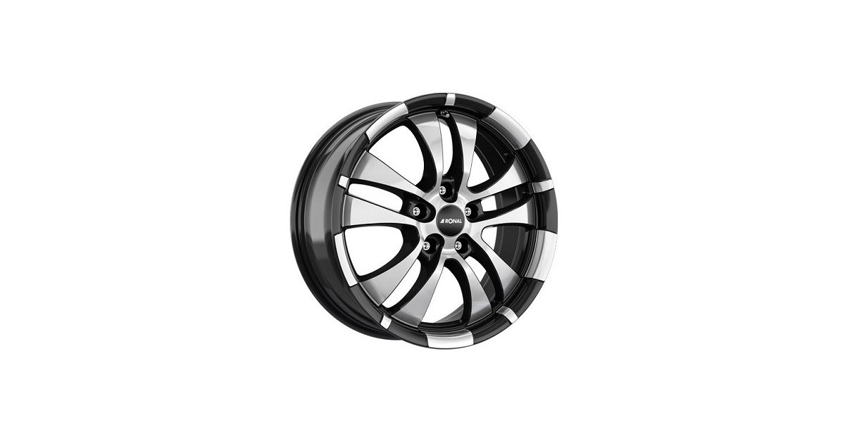 Jante ALU, Ronal R59/JBFK/ET50 JETBLACK-FRONTKOPIERT, 7.50X18 5/112 ET50, Alésage 76