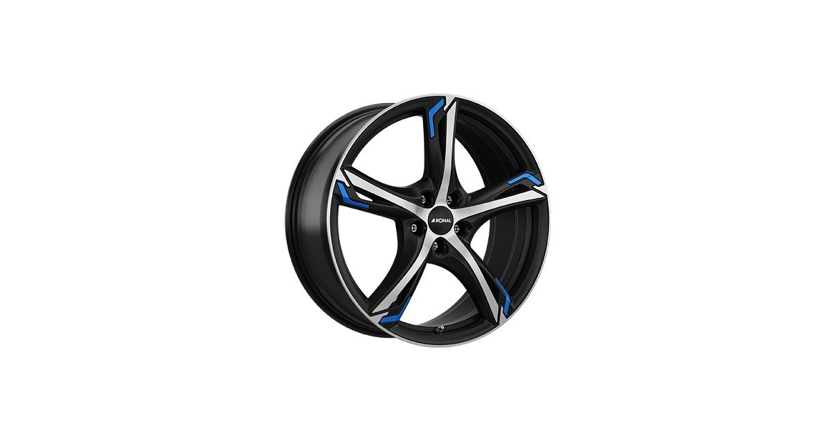 Jante ALU, Ronal R62BL/JBMFK/51 JETBLACK-MATT-FRONTKOPIERT, 7.50X18 5/112 ET51, Alésage 76