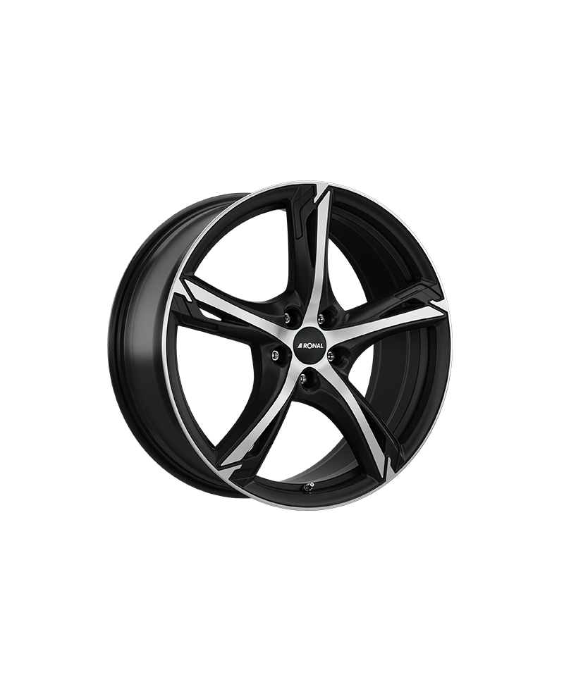 Jante ALU, Ronal R62/JBMFK/ET45 JETBLACK-MATT-FRONTKOPIER, 7.50X18 5/114.30 ET45, Alésage 82