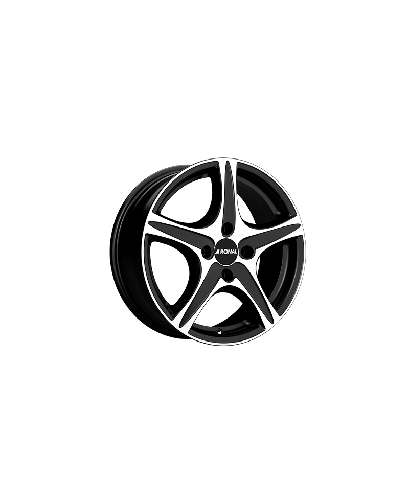 Jante ALU, Ronal R56/MB-FC/ET33 MATTSCHWARZ-FRONTKOPIERT, 7.50X19 5/112 ET33, Alésage 66.6