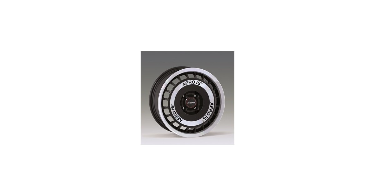 Jante ALU, Ronal R50/B-FC/ET35 schwarz-frontkopiert, 8X18 5/110 ET35, Alésage 65.1