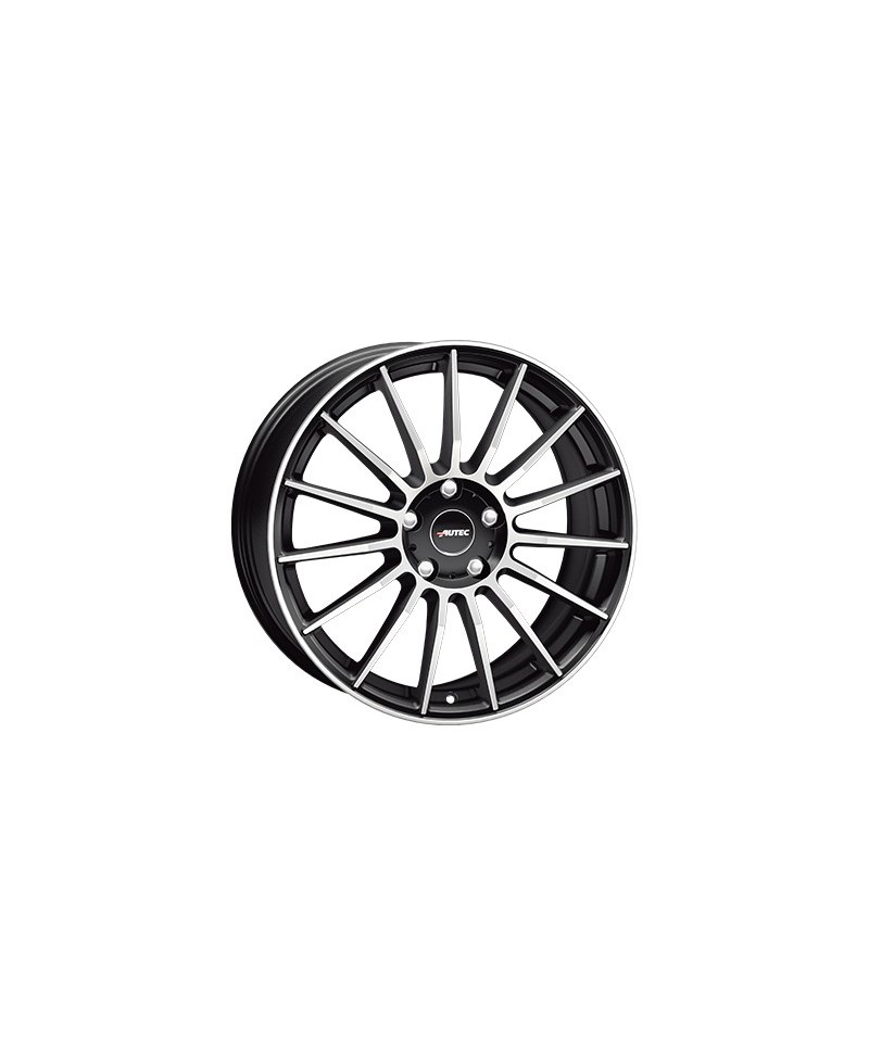 Jante ALU, Autec L/SMP/ET49 Schwarz matt poliert, 8X18 5/112 ET49, Alésage 70.1