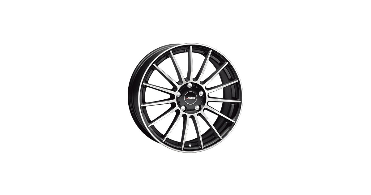 Jante ALU, Autec L/SMP/ET49 Schwarz matt poliert, 8X18 5/112 ET49, Alésage 70.1