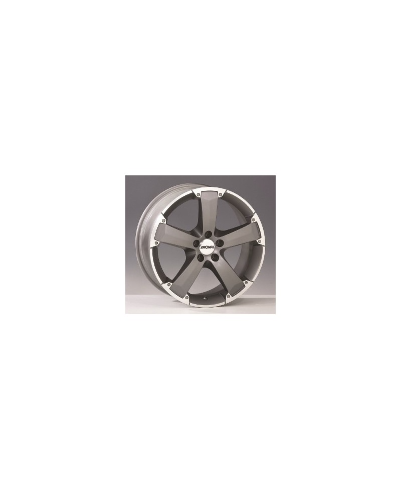 Jante ALU, Ronal R47/TI-LC/ET45 titan-hornkopiert, 8X18 5/120 ET45, Alésage 65.1