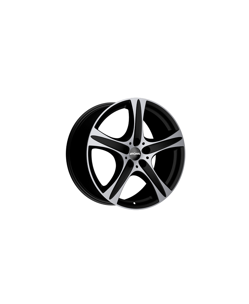 Jante ALU, Ronal R55SUV/MSFK/E40 MATTSCHWARZ-FRONTKOPIERT, 9X19 5/120 ET40, Alésage 82