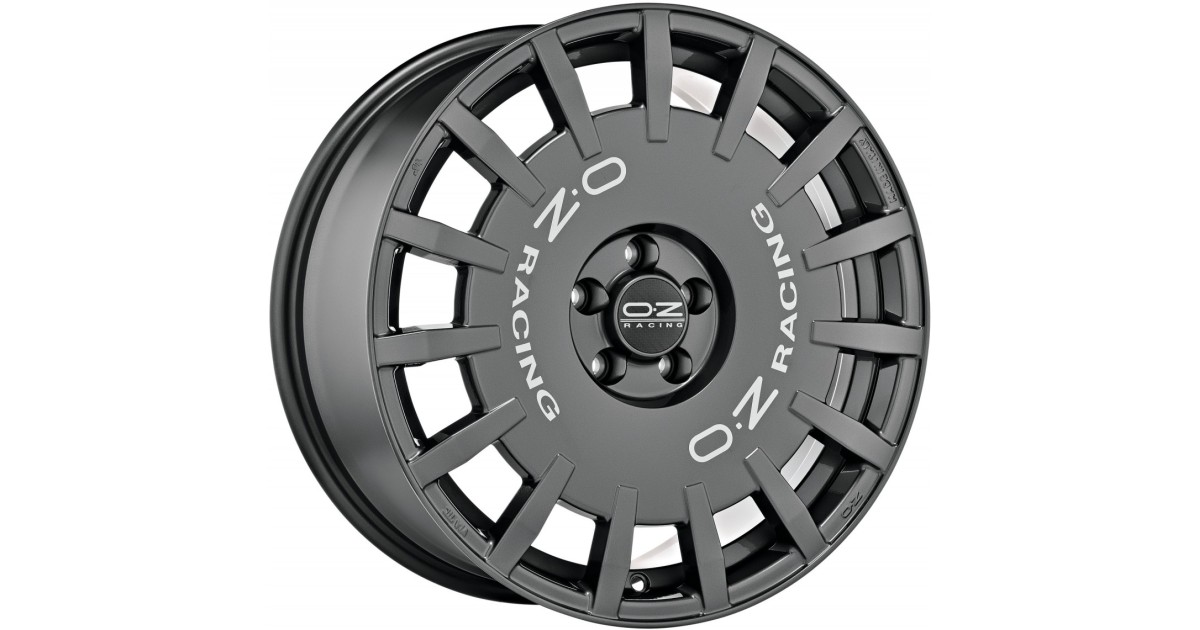 Jante ALU, OZ RALLY RACING DARK GRAPHITE SILVER LETTER  8X18 5/ 114.3 ET35, Alésage 75