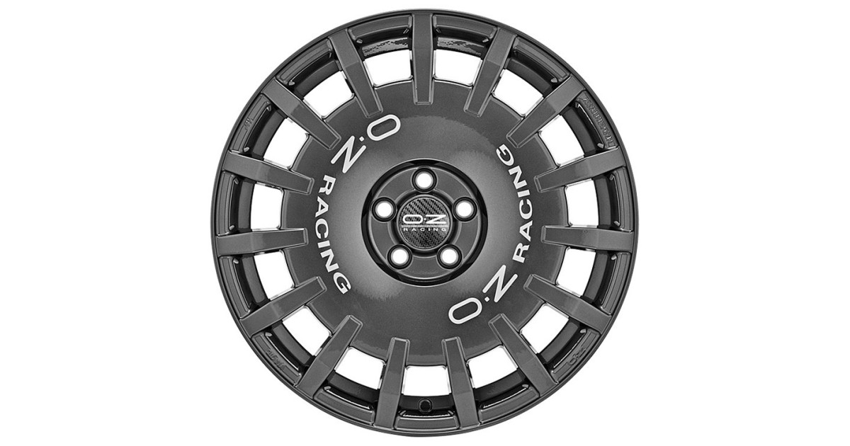 Jante ALU, OZ RALLY RACING DARK GRAPHITE SILVER LETTER  8X18 5/ 114.3 ET35, Alésage 75