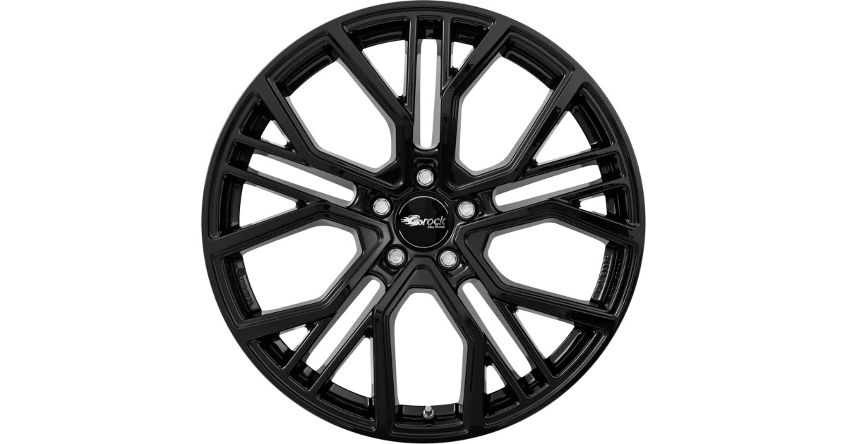 Jante Alu Brock B41 Noir laqué 8,5x20 5x127 ET50 , Alésage 71.6