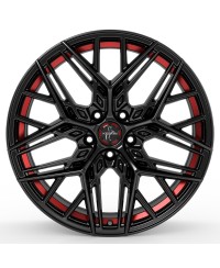 Jante ALU, Keskin Tuning KT25 BLACK PAINTED RED INSIDE 8.5x20 5/ 120 ET30, Alésage 72.6