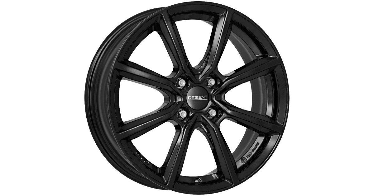 Jante Alu Dezent TN black 6,5x16 4x100 ET45 , Alésage 60.1